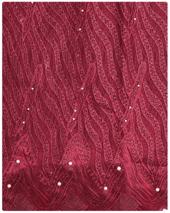 FRN083 - French Lace - Burgundy