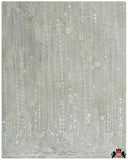 BRD114 HANDMADE  ELEGANT BRIDAL LACE SILVER