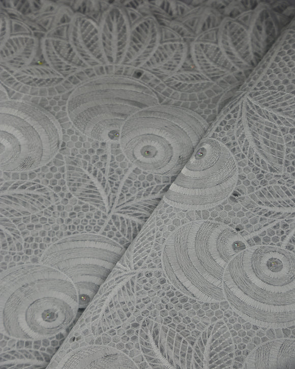 SVL393 Swiss Voile Lace White
