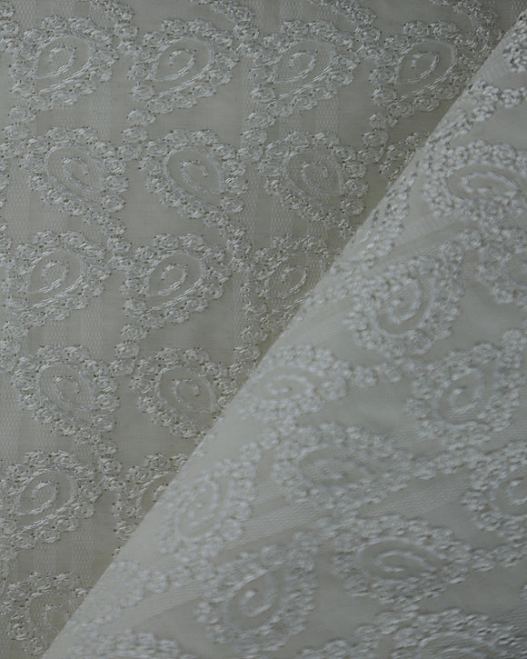 SVL402 Swiss Voile Lace White