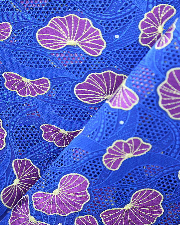 SVL412 Swiss Voile Lace Blue Purple
