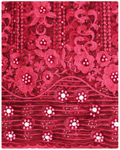 EXFREN112 EXCLUSIVE FRENCH LACE - WINE RED