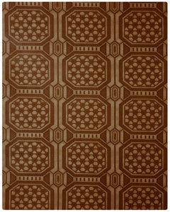 BRO002 - Printed Brocade - Bronze ( 5 Yards)