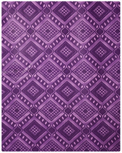 BRO004 - Printed Brocade - Purple & Lilac ( 5 Yards)
