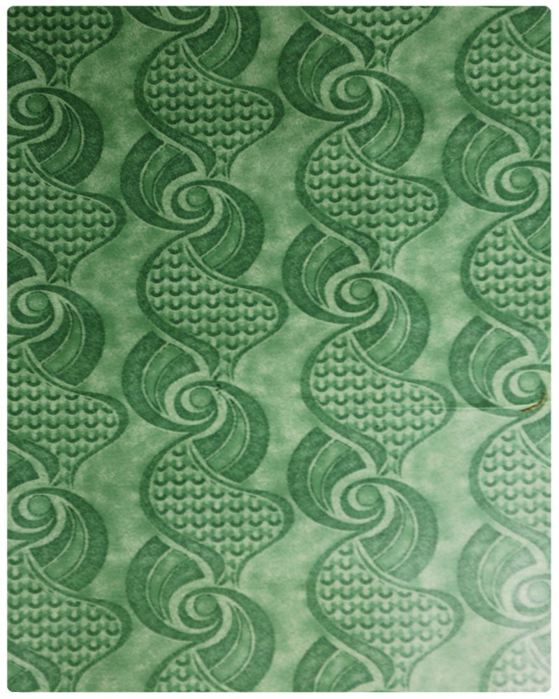 BRO011 - Printed Brocade - Lemon Green ( 5 Yards)