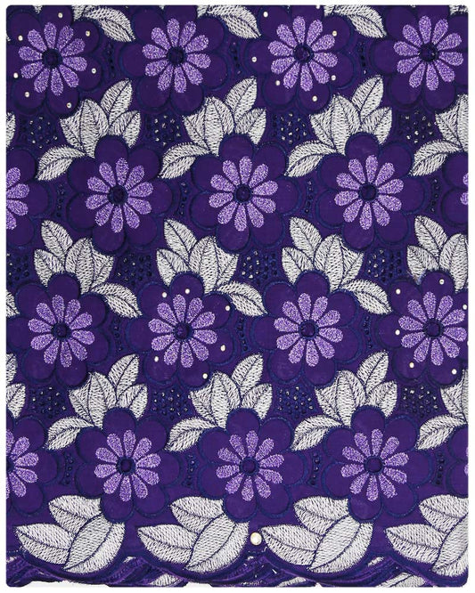 CTV-37 Cotton Voile -  Purple Silver