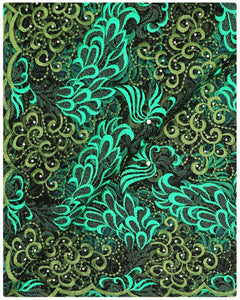 EFRN-126  Exclusive French Lace Teal Green