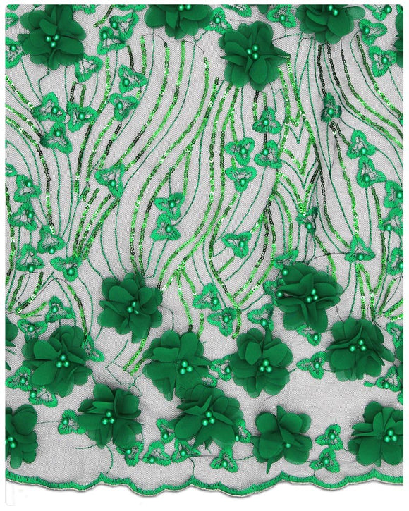 EFRN-120 3D Exclusive French Lace Green