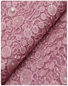 EFRN-146 EXCLUSIVE FRENCH LACE -Powder Pink