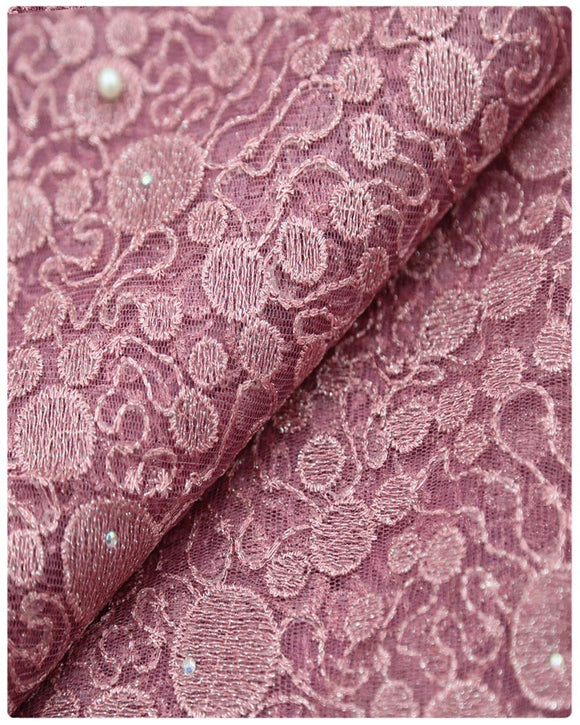 EFRN-146 EXCLUSIVE FRENCH LACE -Powder Pink