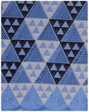 SVL085 - Swiss Voile Lace - Blue & Siver